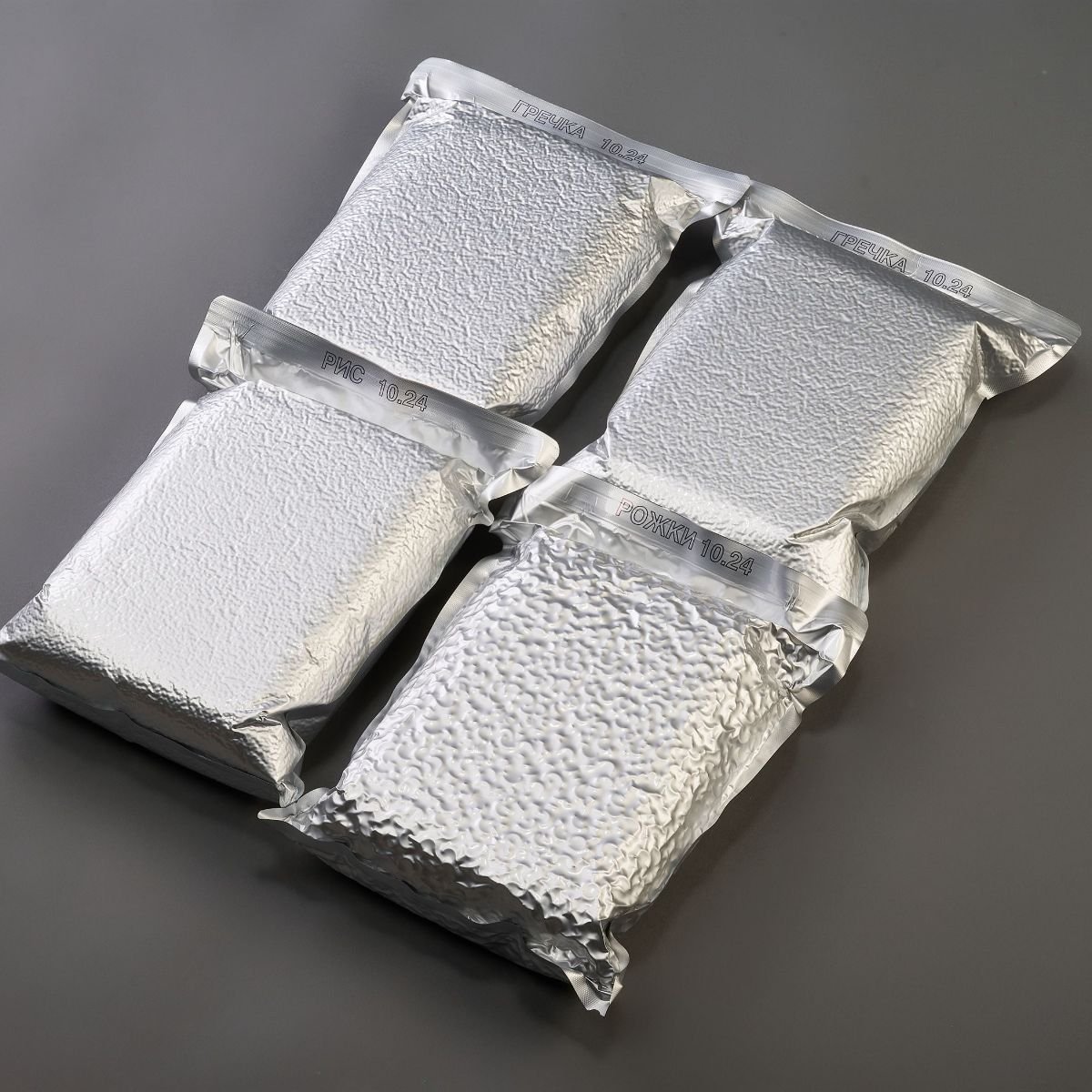 Бескислородные пакеты крупным планом